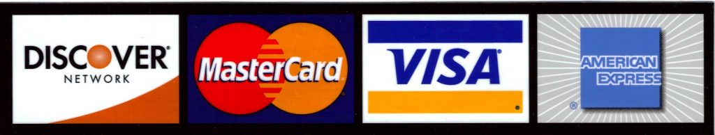 Accepting all credit and debit cards